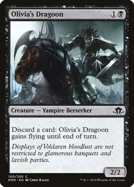 Olivia's Dragoon, Magic card EMN 100 — Eldritch Moon set