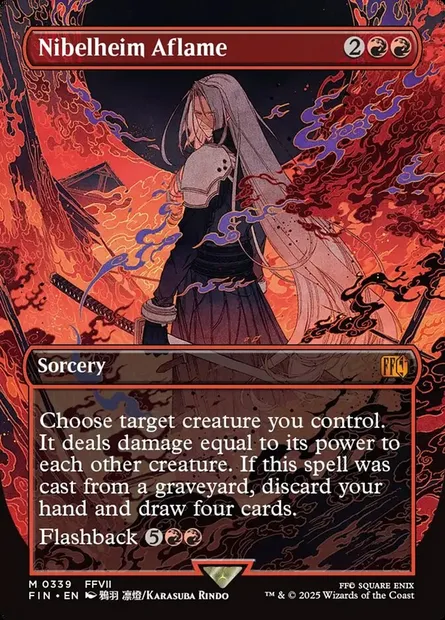 Nibelheim Aflame, Magic card FIN 339 — Final Fantasy set