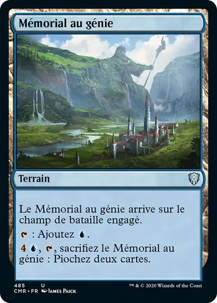 Mémorial au génie, carte Magic CMR 485 — extension Commander Legends