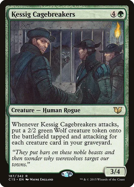 Kessig Cagebreakers, Magic card C15 187 — Commander 2015 set