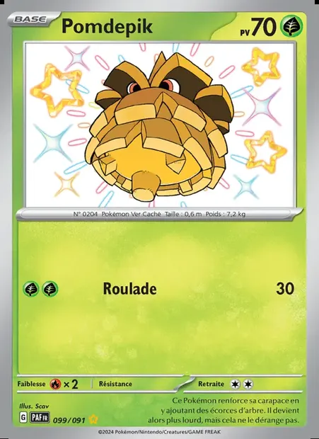 Pomdepik, carte Pokémon PAF 099 — extension Destinées de Paldea