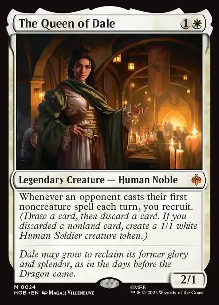 The Queen of Dale, Magic card HOB 24 — The Hobbit set