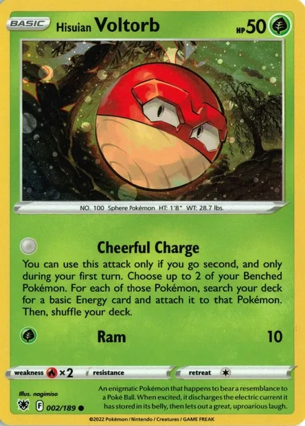 Voltorbe de Hisui, carte Pokémon TDX 002-5 — extension Theme Deck & Blisters Exclusives