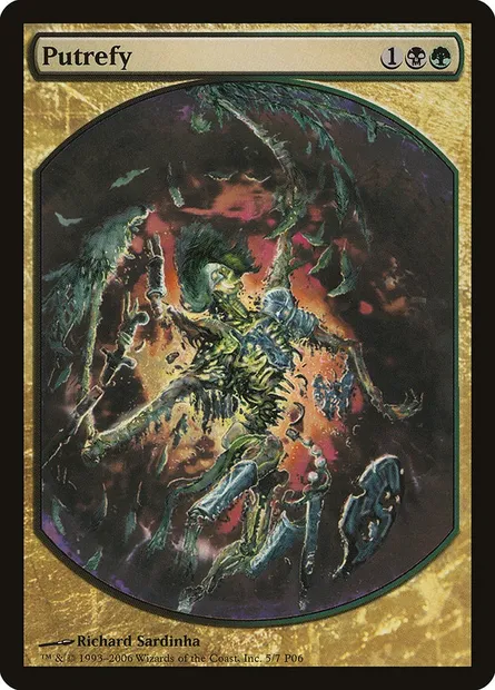 Putrefy, Magic card P06 5 — Magic Player Rewards 2006 set