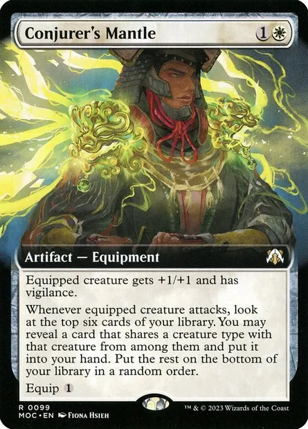 Conjurer's Mantle, Magic card MOC 99 — March of the Machine Commander set