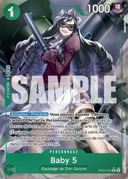 Baby 5, carte One Piece OP05-034 — extension AWAKENING OF THE NEW ERA