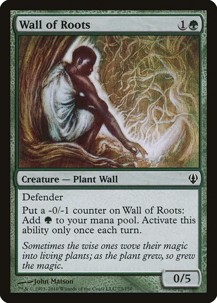 Wall of Roots, Magic card ARC 73 — Archenemy set