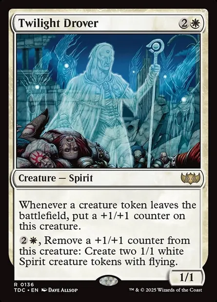 Twilight Drover, Magic card TDC 136 — Tarkir: Dragonstorm Commander set