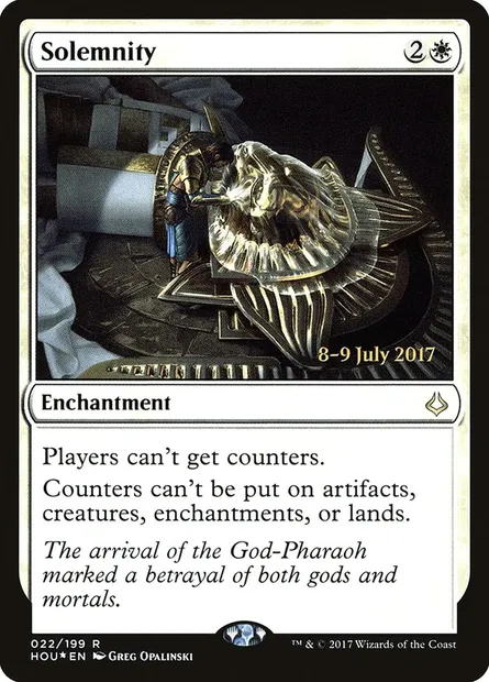 Solennité, carte Magic PHOU 22s — extension Hour of Devastation Promos
