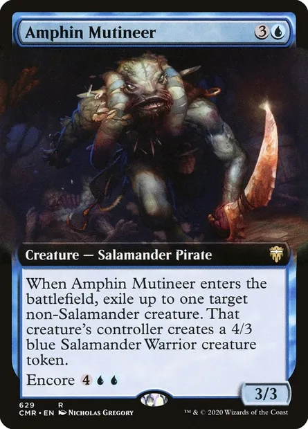 Amphin Mutineer, Magic card CMR 629 — Commander Legends set