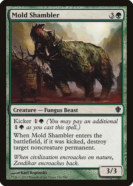 Mold Shambler, Magic card C13 156 — Commander 2013 set