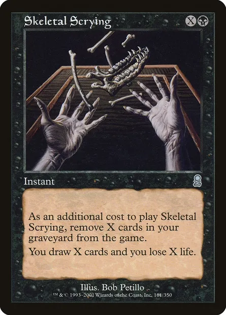 Regard du squelette, carte Magic ODY 161 — extension Odyssée