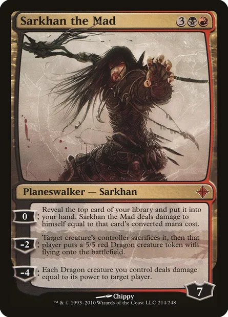 Sarkhan the Mad, Magic card ROE 214 — Rise of the Eldrazi set