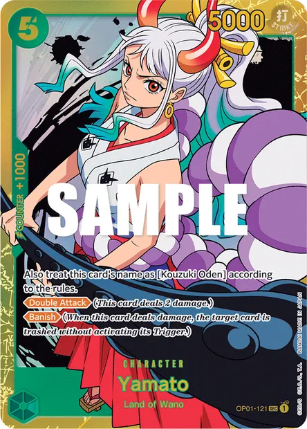 Yamato, One Piece card OP01-121 — ROMANCE DAWN set