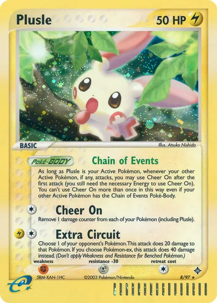 Plusle, Pokémon card DR 8 — Dragon set