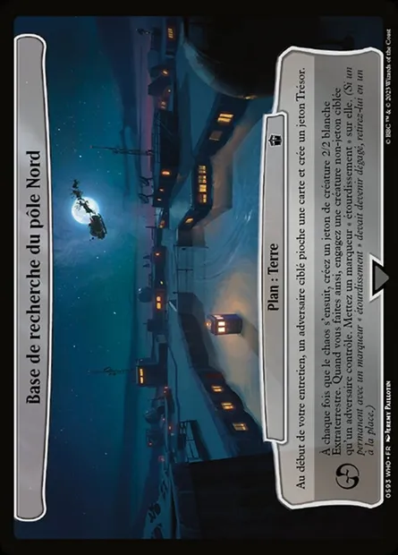 Base de recherche du pôle Nord, carte Magic WHO 593 — extension Doctor Who