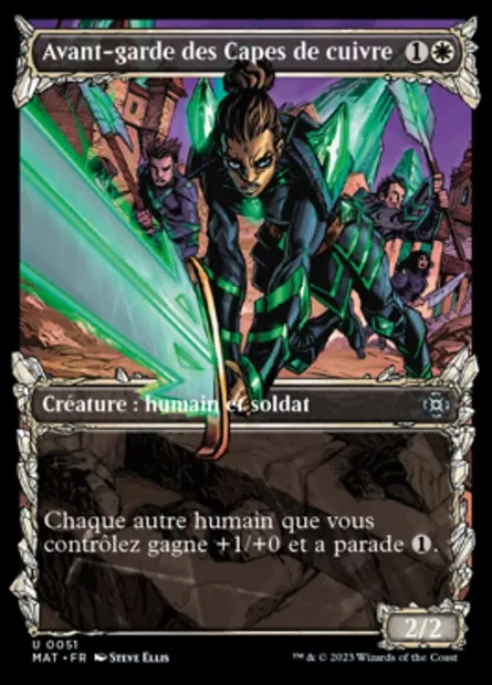 Avant-garde des Capes de cuivre, carte Magic MAT 51 — extension L'invasion des machines : le jour d'après