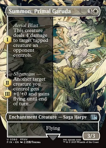 Summon: Primal Garuda, Magic card FIN 360 — Final Fantasy set