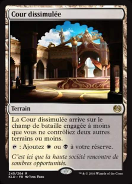 Cour dissimulée, carte Magic KLD 245 — extension Kaladesh
