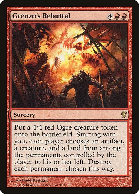 Grenzo's Rebuttal, Magic card CNS 33 — Conspiracy set