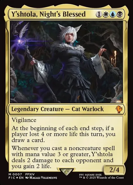 Y'shtola, Night's Blessed, Magic card FIC 7 — Final Fantasy Commander set
