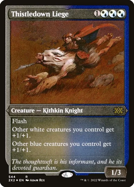 Thistledown Liege, Magic card 2X2 544 — Double Masters 2022 set