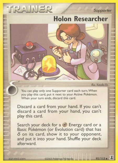 Holon Researcher, Pokémon card DS 95 — Delta Species set