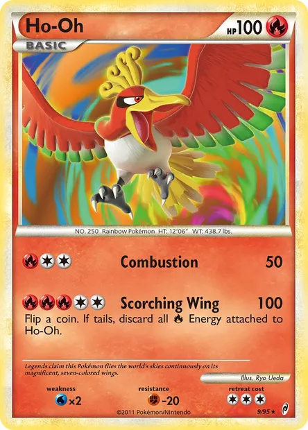 Ho-Oh, carte Pokémon CL 9 — extension L'appel des Légendes