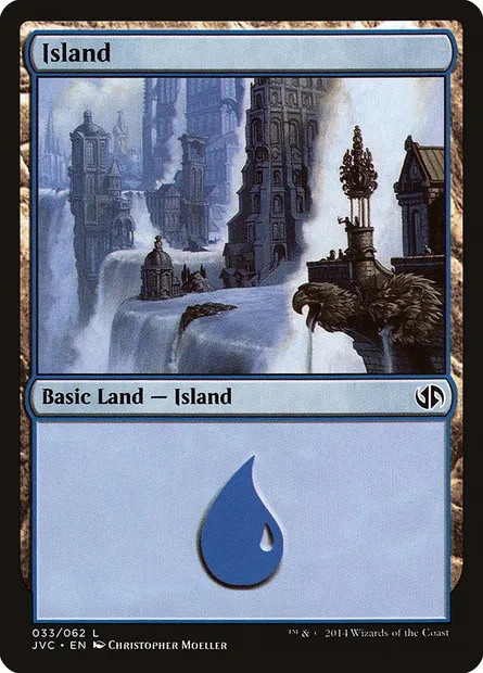 Île, carte Magic JVC 33 — extension Duel Decks Anthology: Jace vs. Chandra