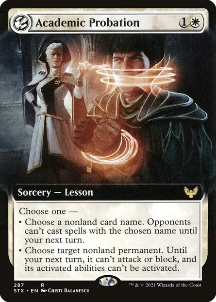 Academic Probation, Magic card STX 287 — Strixhaven: School of Mages set
