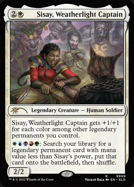 Sisay, Weatherlight Captain, Magic card SLD 9999 — Secret Lair Drop set