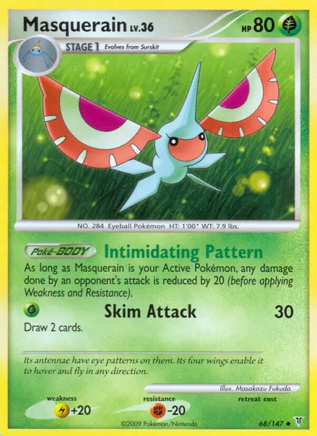 Masquerain, Pokémon card SV 68 — Supreme Victors set