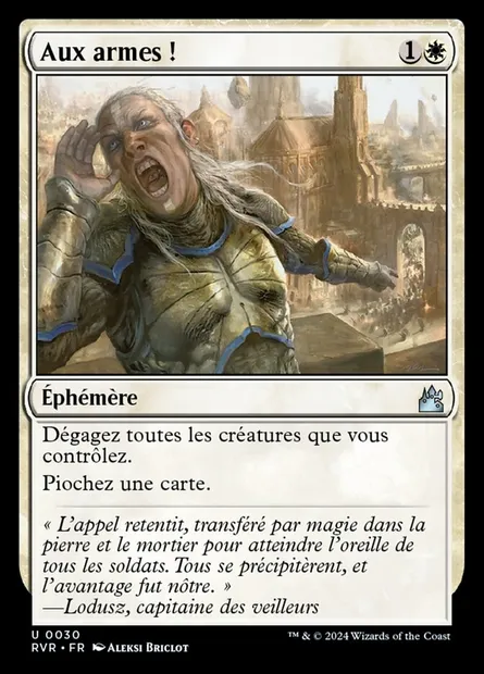 Aux armes !, carte Magic RVR 30 — extension Ravnica Remastered