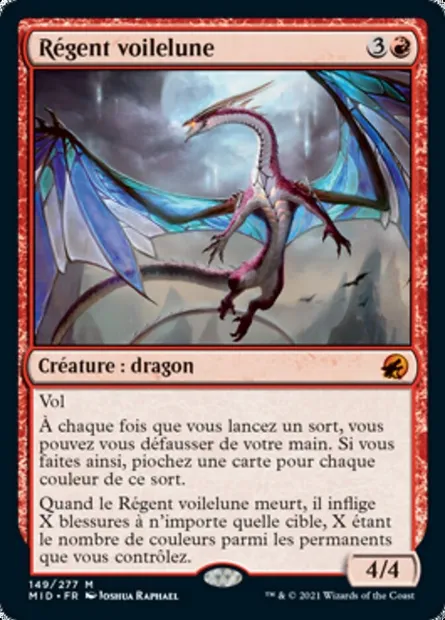 Régent voilelune, carte Magic MID 149 — extension Innistrad : chasse de minuit