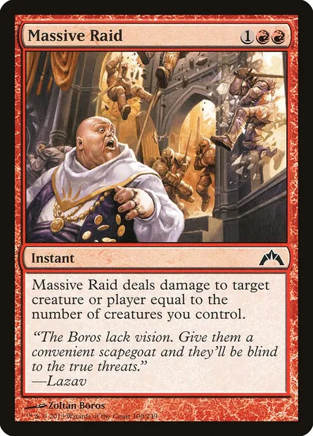 Massive Raid, Magic card GTC 100 — Gatecrash set