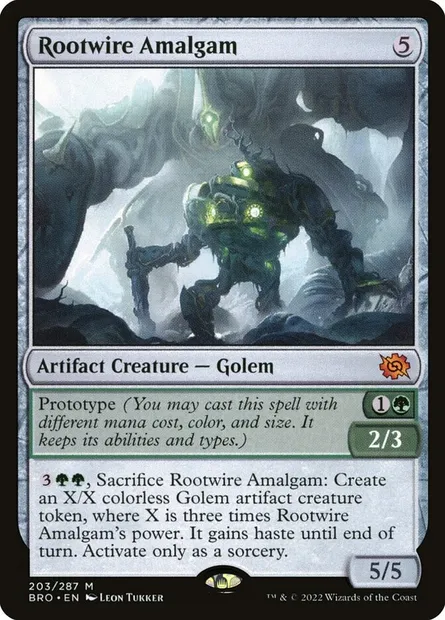 Rootwire Amalgam, Magic card BRO 203 — The Brothers' War set