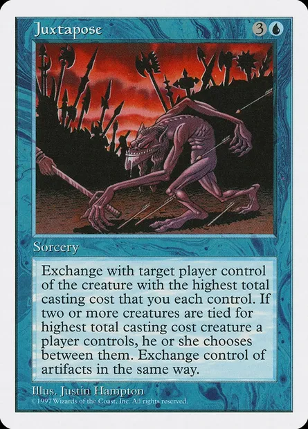 Juxtaposition, carte Magic 5ED 95 — extension Cinquième Edition