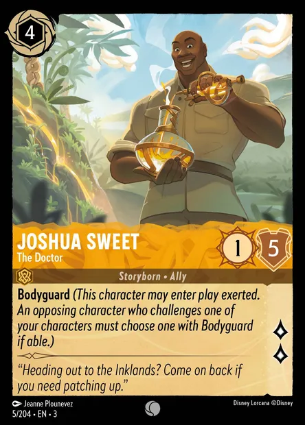 Joshua Sweet - The Doctor, Disney Lorcana card CH3-005 — Into the Inklands set