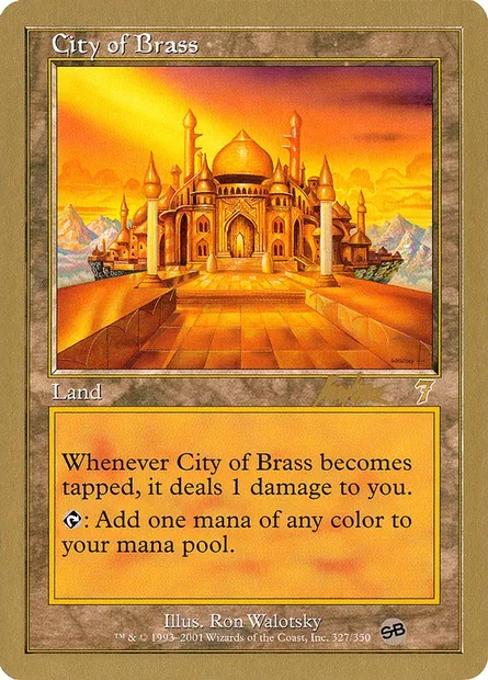 City of Brass, Magic card WC02 bk327sb — World Championship Decks 2002 set