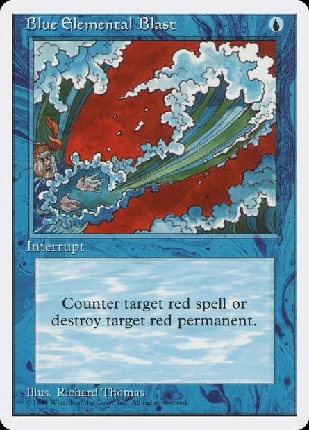 Blue Elemental Blast, Magic card PMEI 1995-2 — Media and Collaboration Promos set