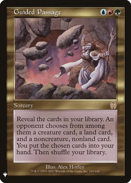 Passage guidé, carte Magic PLST APC-105 — extension The List