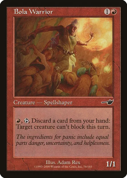 Bola Warrior, Magic card NEM 78 — Nemesis set