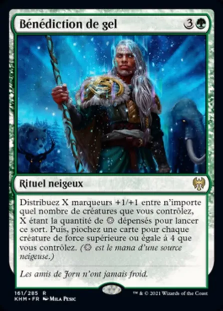 Bénédiction de gel, carte Magic KHM 161 — extension Kaldheim