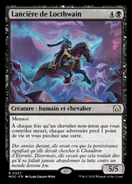 Lancière de Locthwain, carte Magic MOC 27 — extension March of the Machine Commander