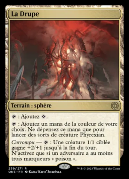 La Drupe, carte Magic ONE 259 — extension Tous Phyrexians
