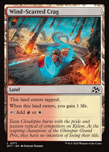 Wind-Scarred Crag, Magic card DFT 271 — Aetherdrift set