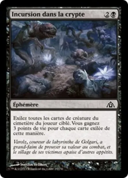 Incursion dans la crypte, carte Magic DGM 23 — extension Le labyrinthe du dragon