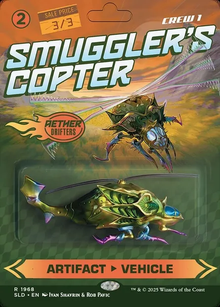 Smuggler's Copter // Smuggler's Copter, carte Magic SLD 1968 — extension Secret Lair Drop