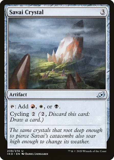 Savai Crystal, Magic card IKO 239 — Ikoria: Lair of Behemoths set