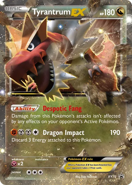 Tyrantrum EX, Pokémon card XY 70 — XY Black Star Promos set